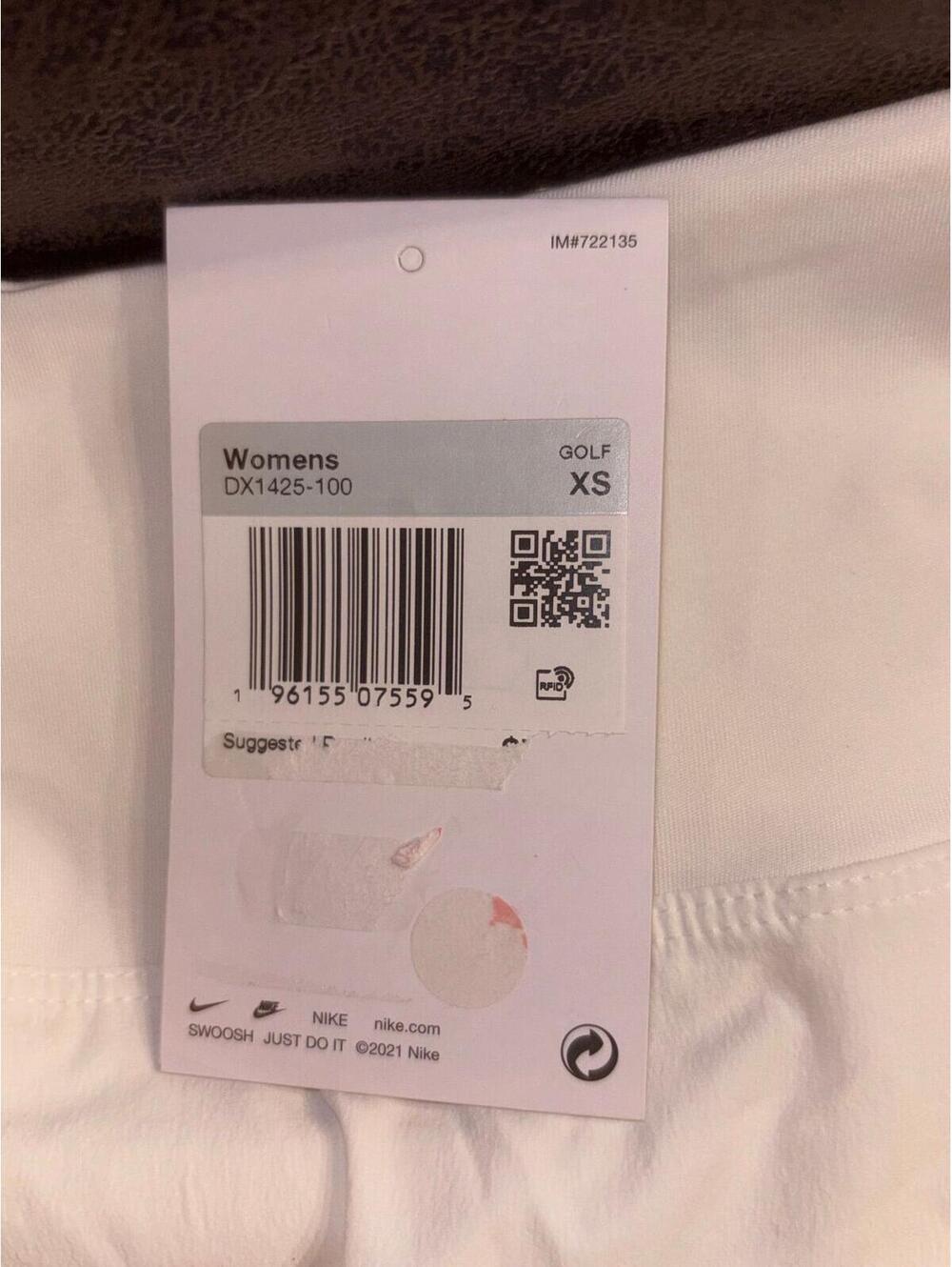 Nike Dri-FIT Golf Skort White Pleated Athletic Tennis Skirt XS NWT - Picture 4 of 7